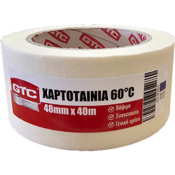 GTC Χαρτοταινία 60C Λευκή 48mm x 40m 1τμχ 05-9253