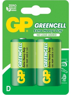 Gp Greencell R20 D 2τμχ