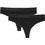 4F Βαμβακερά Γυναικεία String Μαύρα 2Pack 4FWSS24UPTSF018-20S