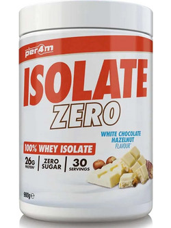 Per4m Isolate Zero White Chocolate Hazelnut Πρωτεΐνη Ορού Γάλακτος Γράμμωσης Χωρίς Γλουτένη 900gr