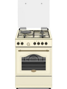 Robin BN-72 Beige Κουζίνα Αερίου & Ρεύματος 60lt με Εστίες Αερίου & Ρεύματος 60cm