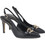 Toutounis Γόβες Slingback Δερμάτινες με Τακούνι Στιλέτο Μαύρες 511022