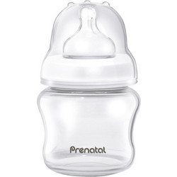 Prenatal Πλαστικό Μπιμπερό με Θηλή Σιλικόνης κατά των Κολικών 0+ Μηνών Transparent 150ml