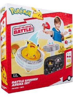 Jazwares Pokemon Battle Spinner Arena Set Pikachu & Mew JW004402