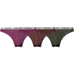 Calvin Klein Γυναικεία Brazil με Δαντέλα 3Pack 000QD3925E-6VY