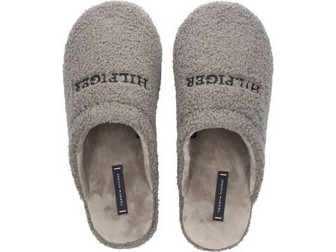Tommy Hilfiger Χειμερινές Ανδρικές Παντόφλες Γκρι FM0FM05226-PRB