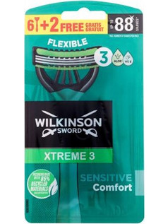 Wilkinson Sword Ξυραφάκι μιας Χρήσης με 3 Λεπίδες & Λιπαντική Ταινία 8τμχ
