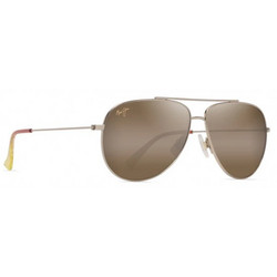 Maui Jim H665-16B Ανδρικά Γυαλιά Ηλίου Aviator Μεταλλικά Ασημί με Καφέ Φακό