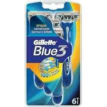 Gillette Blue 3 Comfort Ξυραφάκι μιας Χρήσης με 3 Λεπίδες & Λιπαντική Ταινία 6τμχ
