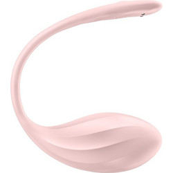 Satisfyer Ribbed Petal G Point Stimulator Δονητής Egg για Ζευγάρια με App Control Rose