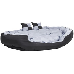 vidaXL Μαξιλάρι Σκύλου Γκρι Μαύρο 150x120cm 171210