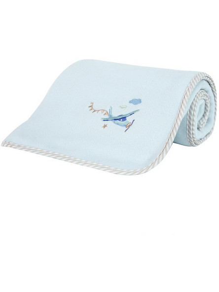 Nima Boy's World Κουβέρτα Λίκνου Fleece 80x110 Γαλάζια