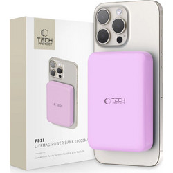 Tech-Protect PB11 Wireless Magsafe Power Bank 10000mAh 15W με Θύρα USB-C Lilac