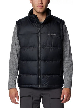 Columbia Αμάνικο Αθλητικό Ανδρικό Μπουφάν Puffer Μαύρο 2050951-012