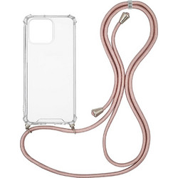 Sonique Armor Clear Back Cover Transparent / Rose Gold Satin (iPhone 13 Pro)