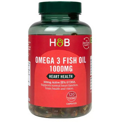 Holland & Barrett Omega 3 Fish Oil Ιχθυέλαιο 1000mg 120 Κάψουλες