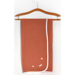 Miffy Des 68 Πάνα Αγκαλιάς από Μουσελίνα Καφέ 80x80cm 48-8748/68