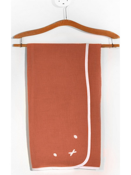 Miffy Des 68 Πάνα Αγκαλιάς από Μουσελίνα Καφέ 80x80cm 48-8748/68