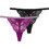 Dorina Stella Γυναικείο Sexy String με Δαντέλα Μαύρο Μωβ FXST0016LA103-2X0313