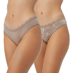 Minerva Γυναικεία Slip με Δαντέλα Ταμπά 2Pack 90-81326-933