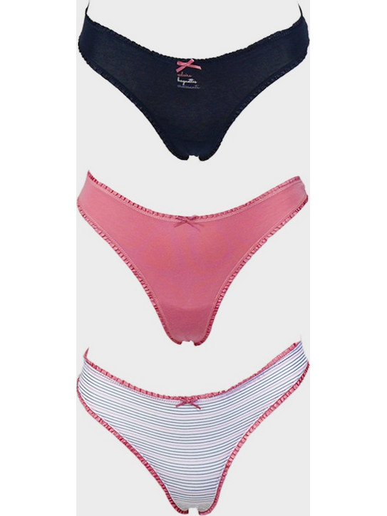 Gsecret Βαμβακερά Γυναικεία String 3Pack 3P3895-24514