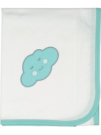 Baby Star Σύννεφο Πάνα Αγκαλιάς Χασέ Πράσινο Mint 80x80cm