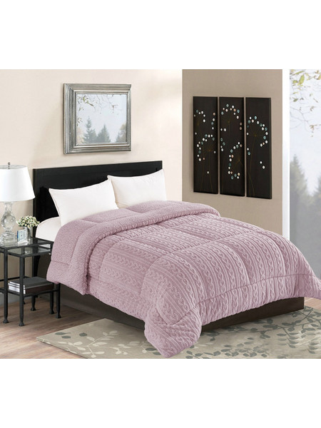 Silk Fashion Κουβερτοπάπλωμα King Size 240x260 Braid Λιλά