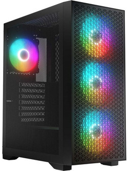 Logic DART Pro Black Gaming Midi Tower Κουτί Υπολογιστή RGB με Πλαϊνό Παράθυρο