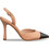 Envie Shoes Γόβες Slingback Δερμάτινες με Λεπτό Ψηλό Τακούνι Nude E02-21733-90