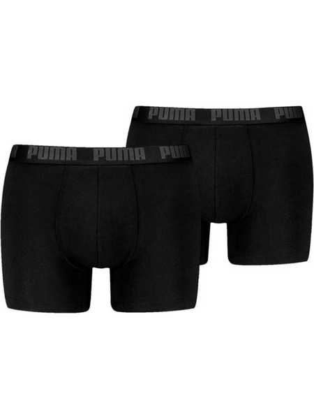 Puma Everyday Ανδρικά Μποξεράκια Σετ 2Pack Μαύρα 938320-02