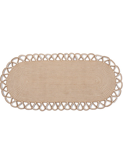 Silk Fashion Χαλί Οβάλ Καλοκαιρινό Γιούτα 120x180cm 1911 Beige
