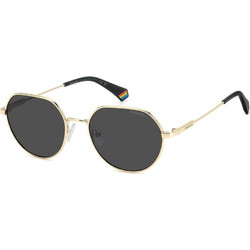 Polaroid Eyewear PLD6236SX RHLM9 Γυναικεία Γυαλιά Ηλίου Στρογγυλά Μεταλλικά Χρυσά με Μαύρο Φακό