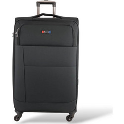 Rain RB2007-28 Βαλίτσα Μεγάλη 75x45x30cm με 4 Ρόδες Μαύρη
