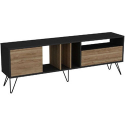 Hanah Home Έπιπλο Τηλεόρασης Μοριοσανίδα Καρυδί Μ180xΠ35.5xΥ58.7cm Mistico 875ZNA3058