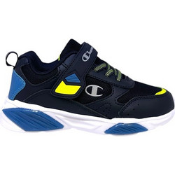 Champion Wave Παιδικά Sneakers με Φωτάκια Navy Μπλε Πετρόλ Κίτρινα S32778-BS502