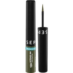Sephora 12h Intense Ink 08 Olive Green Αδιάβροχο Πινέλο Eyeliner 2.8ml