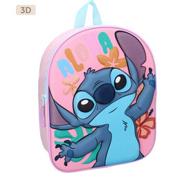 Vadobag 3D Stitch Σχολική Τσάντα Πλάτης Νηπιαγωγείου Ροζ 795-00152