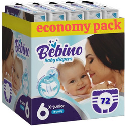 Bebino Baby Diapers X-Junior Economy Pack Πάνες No6 18-30kg 72τμχ
