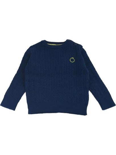 Trussardi Παιδικό Πουλόβερ Μακρυμάνικο Navy Μπλε TIA24022MA