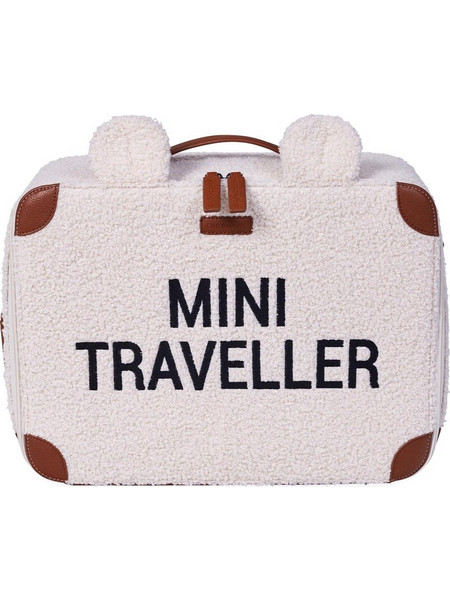 Childhome Mini Traveller Teddy Παιδική Βαλίτσα Καμπίνας Λευκή