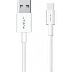 V-TAC Pearl Series USB-A to USB-C 1m White VTC-8482