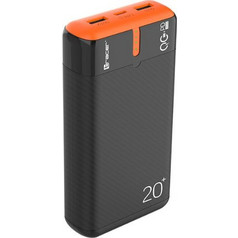 Tracer EnerGen Power Bank 20000mAh 22.5W με 2 Θύρες USB-A & Θύρα USB-C Quick Charge 3.0 & Power Delivery Orange Grey
