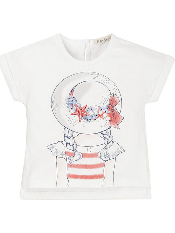 EMC Παιδικό T-Shirt Κοντομάνικο Λευκό BX1659