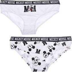 Lord Disney Βαμβακερά Γυναικεία Slip Λευκά 2Pack 3609085511745