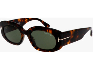 Tom Ford FT1187 52N Ανδρικά Γυαλιά Ηλίου Οβάλ Κοκάλινα Ταρταρούγα με Πράσινο Φακό