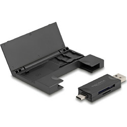 DeLOCK 91014 Card Reader OTG USB-C & USB-A 3.2 Gen 1 για SD / microSD