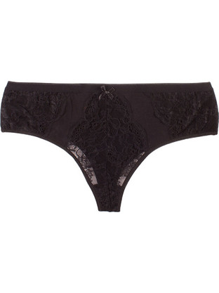 Norddiva SOFIA Γυναικείο Sexy Brazil με Δαντέλα Μαύρο
