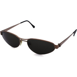Anne Klein 8006 K1010 Γυναικεία Γυαλιά Ηλίου Οβάλ Μεταλλικά Μαύρα με Μαύρο Φακό