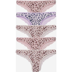 Donella Leopard Γυναικεία Brazil με Δαντέλα Multipack 40471F68