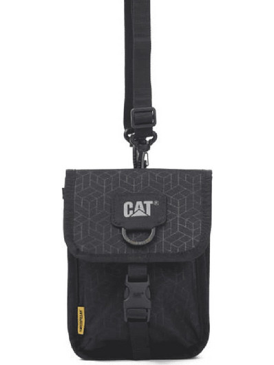 CAT Ανδρική Τσάντα Ώμου / Χιαστί Μαύρη 84717-478
